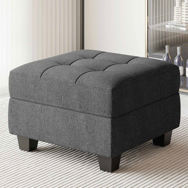 Orella Square Shape Ottoman Pouffes For Sitting Foot Rest Puffy Stools For Living Room - Torque India